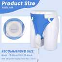 2026 Upgraded Urine Collection Bag, Reusable Condom Catheters with 1000ml & 2000ml Bags, Portable & Comfortable Wearable Urinary Drainage System (Young Men's Version)