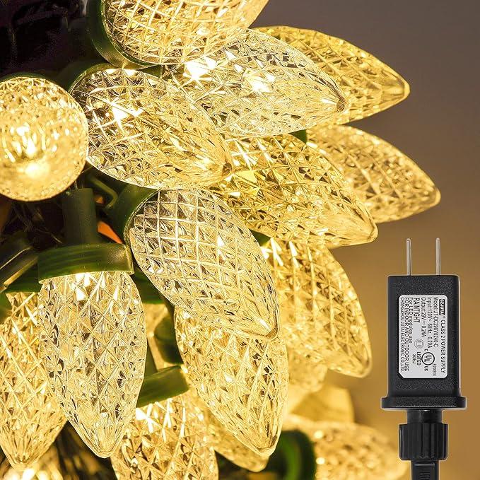 Christmas Lights Outdoor, 88FT Super Long Christmas String Lights with 13 Modes & Timer, Waterproof Fairy Twinkle Light Plug in for Indoor Tree Garden Party Xmas Decorations, Warm White