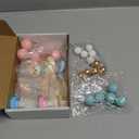 32PCS Bear Gender Reveal Cake Toppers - Mini 3D Blue Pink Bear Milk Bottle Gold Balls Oh Baby Cake Decorations for Boy or Girl He or She Gender Reveal Baby Shower Birthday Party (Bp)