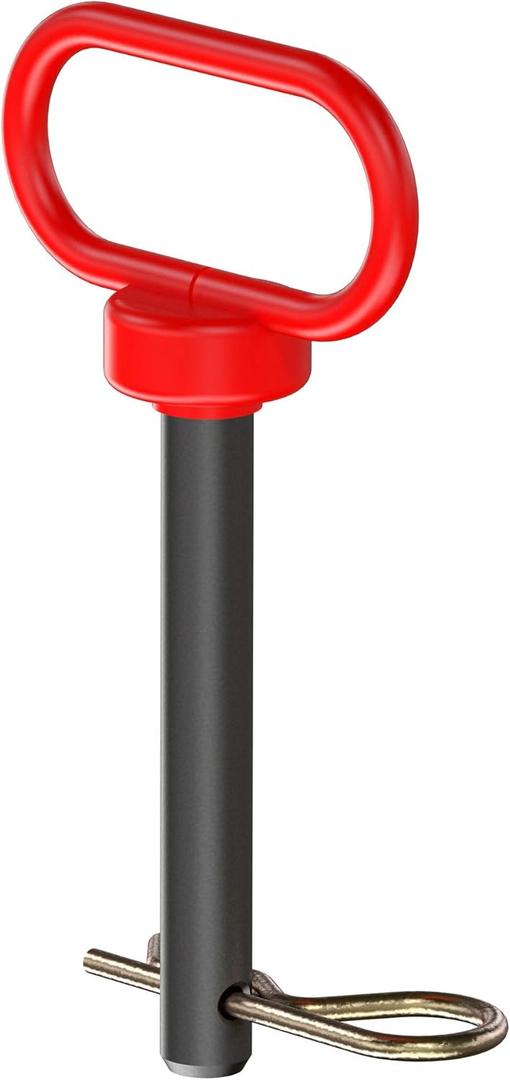 CURT 45804 5/8 x 4-Inch Clevis Pin Hitch with Rubber-Coated Handle and Clip