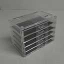 BINO THE MANHATTAN SERIES Acrylic Makeup Drawer Organizer- 5 Drawers | Clear Beauty Organizers and Storage| Cosmetic & Makeup Drawer| Home Organization| Jewelry & Vanity Accessories Drawers