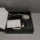 Wireless Headset, 5.0 Trucker Bluetooth Headset with with Microphone Noise Canceling & USB Dongle, Wireless Headphones with Mic Mute for Remote Work Cell Phone Computer Call Office Teams Meetings, Champagne Gold & White