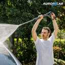 AURORA CAR Pressure Washer Gun with Swivel, with Replacement Wand Extension, with M22 14mm & 15mm Fitting, 3/8" Quick Connect Plug, 5 Nozzle Tips with Nozzle Holder, 5000PSI, 41 Inch, Stainless Steel