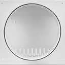 Vent Systems 10" Inch Air Supply Vent Cover with Rubber Gasket - White Galvanized Steel - Robust and Weatherproof Outdoor Air Intake Box - Duct or Surface Mounting - Rain and Snow Protection