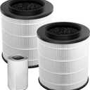 2-Pack 12030 HEPA Replacement Filter, 1,000 Sq. Ft. Capacity, Compatible with Clorox Medium Room Air Purifier 11030 & 11031, 3-in-1 HEPA Filter for Dust, Pet Dander, Pollen, #12030