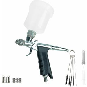 Airbrush Kit Trigger Type Airbrush Gun Air Brush Painting Set can Change Between Fan Spray and Round Spray Airbrush Spray Tool Set for Cake Painting Nails Makeup Model