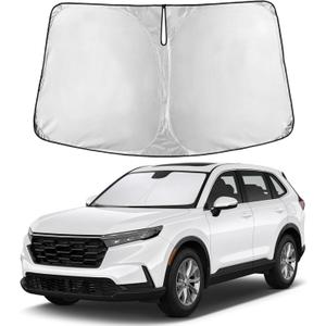 Autovir Windshield Sun Shade Fit for 2023-2024 2025 2026 Honda CRV Sun Shade, Front Window Sun Visor, UV Protection, Heat Blocker, Foldable Car Accessories