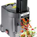 3 in 1 Electric Vegetable Chopper Slicer, Multifunctional Onion Chopper Food Dicer Shredder Processor, Automatic Veggie Fruit Cutting Dicing Machine with Stainless Steel Blades for Commercial Home Use