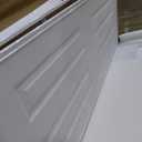 JUBEST Sliding Closet Door 48"(Double 25") x80", 6-Panel Steel Frame Bypass Primed Door with Top & Bottom Track Kits, Preassembled Hardboard Panels with Paintable Surface, Durable & Sturdy