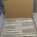 Oojami 70 pc Gold Glitter Plastic Classic ware Glass Like Champagne Wedding Parties Toasting Flutes Party Cocktail Cups