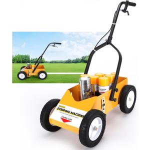 2395000 Heavy Duty High-Performance Striping Line Marking Machine, Parking Lot Striping Machine, Compatible with Professional Inverted Striping Spray Paint, 9.8" x 13" x 28.3", Yellow (Yellow)