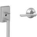 SCHLAGE Century Single Cylinder Handleset and Latitude Lever, Satin Chrome (F60 Cen 626 Lat)