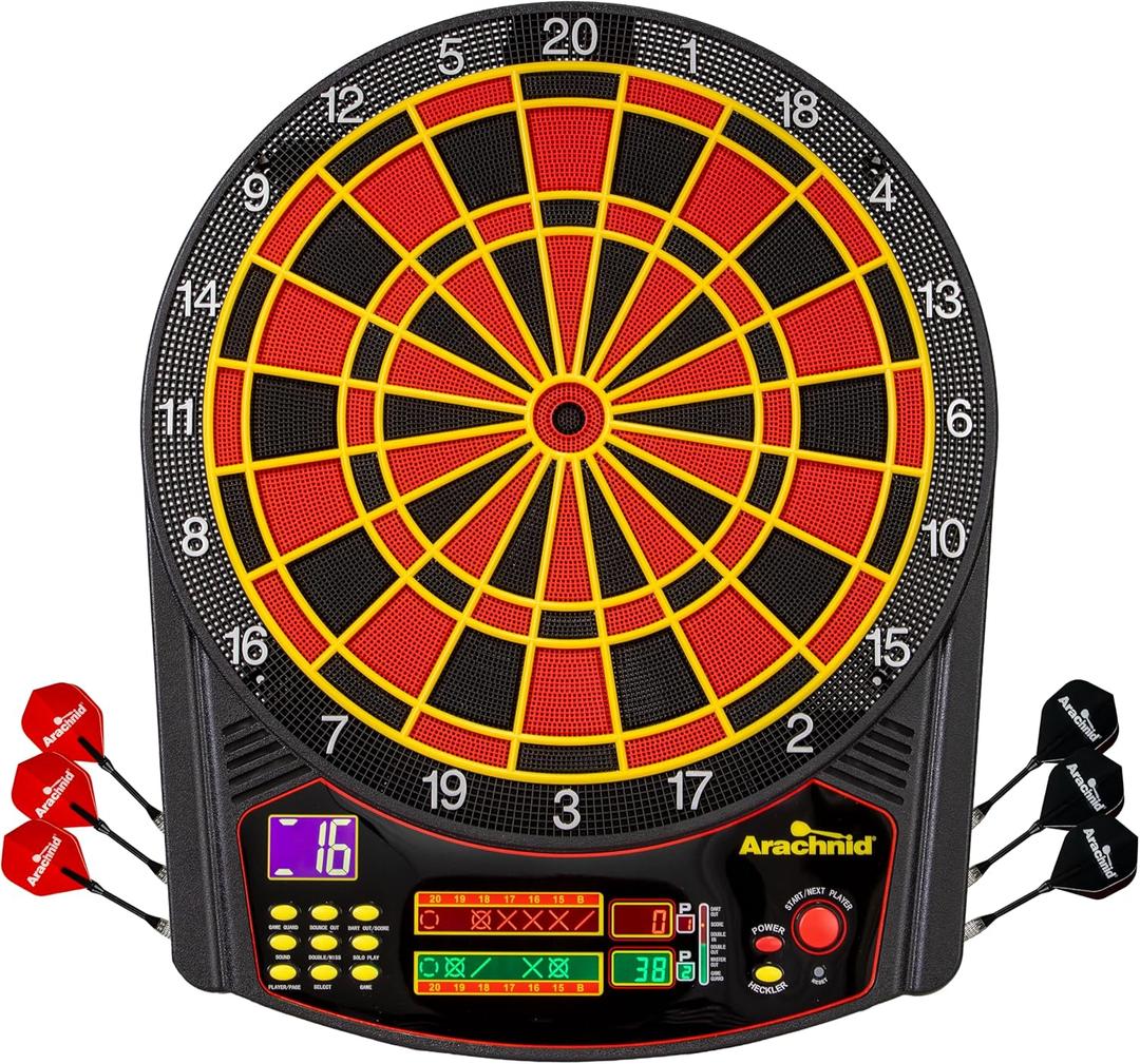 Arachnid Cricket Pro 450 Electronic Dartboard (Black/red)