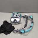 Aegend Snorkeling Gear for Adults Youth Kids, Snorkel Mask with Top Dry Valve - Panoramic View Anti-Leak and Anti-Fog with Mesh Bag for Snorkeling, Scuba Diving, Freediving & Swimming, Size: Adult
