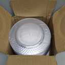 Prestee 100 Pack Clear Plastic Plates for Party - 6.25 Inch Small Round Dessert Plate and Appetizer Platter - Heavy Duty Disposable Plastic Plates for Parties, Weddings, Caterings and Events