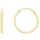 14k Solid Gold Endless Hoop Earrings, 14k Gold Thin Hoop Earrings, Cartilage Earrings, Helix Earring, Nose Hoop, Tragus Earring, 100% Real 14k Gold