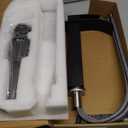 VOTON Vessel Sink Faucet Matte Black Modern Tall Waterfall Bathroom Sink Faucet with Pop-Up Drain Single Handle Bathroom Faucet 1 Hole Bowl Lavatory Vanity Faucet, Rv Sink Camper Farmhouse Faucet