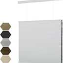 MYshade Top Down Bottom UpTDBU Cellular Shades, 1.5 inch Cordless Blackout Honeycomb Pleated Blinds for Windows Home Bedroom Office, Light Control, Thermal Insulated, 24" W x 64" H, White