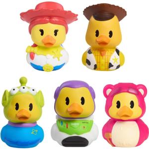 Duckalooz Disney and Pixar’s Toy Story Small Toy Duck Assortment | 5-pack, 2.75" toy collectible ducks - Woody, Buzz, Jessie, Alien, Lotso