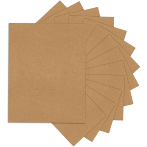 24 Sheets Kraft Paper Brown Cardstock 8.5 x 11, Goefun 80lb Card Stock Printer Paper for Invitations, Menus, Crafts, DIY Cards