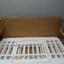 IRIS USA 24" 4-Panel Dog Playpen with Door, 35 x 35 x 24, Puppy Playpen, Dog Play Pen Indoors, Pet Fence, Puppies/ Small Dogs, White