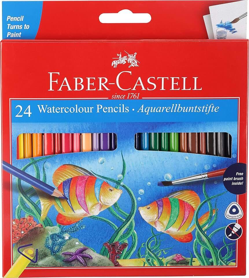 Faber Castell Faber - Castell Water Colour Pencils (Pack of 24)