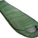 Amazon Basics 20F Cold Weather Mummy Sleeping Bag for Hiking, Outdoor Camping with No-Snag Zipper, Portable, 82" x 33", Olive Green