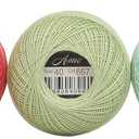 Size 40 Double Mercerized Egyptian Long Staple Cotton Pearl Thread 5 Colors per Box for Crochet Embroidery Cross Stitch (Set K)