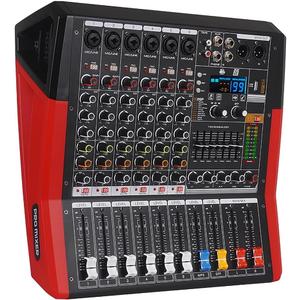 TF600 6-Channel with 450W Amplifier Audio Mixer for Performance | Sound Bar with Power Amplifier, 450W Power Output, 7-Stage Equalizer, 99 DSP Effects, Bluetooth & USB Playback