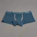 Mens Ice Silk Elephant Nose Boxer Briefs Pouch Underwear (Medium, Green)