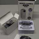 4K Mini Body Camera, Sports POV Cameras, Portable Body Cam, Thumb Action Camera, Waterproof Wearable Camera, Helmet Mounted Hands Free Recording for Cycling, Motorcycle, Vlogging (Black)