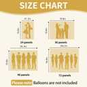 24 Pcs Gold Shimmer Wall Backdrop - 4x6 FT Gold Sequin Wall for Graduation, Anniversary & Engagement Decor