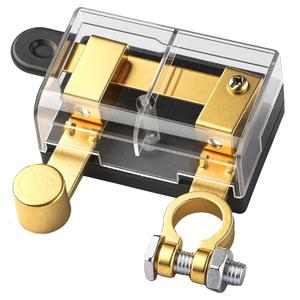 Battery Disconnect Switch, 12V 24V Car Negative Battery Disconnect Switch, Solid Brass, for Auto Car RV-Marine Boat Truck Etc. (Side Post)