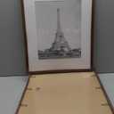 upsimples 16x20 Picture Frame Set of 5, Display Pictures 11x14 with Mat or 16 x 20 Without, Wall Gallery Poster Frames, Brown