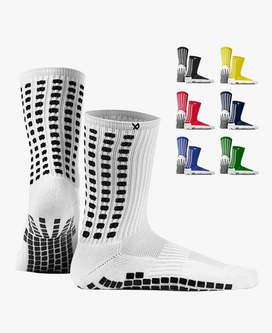 Lux Dual Grip Socks - Soccer Grip Socks for Men and Women. GripArray Performance & Comfort, Small