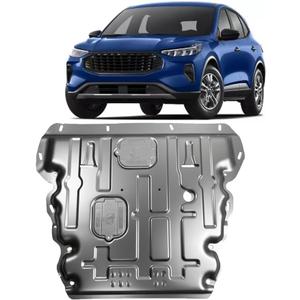 Alloy Steel Front Skid Plate for Ford Escape 2020 2021 2022 2023 2024 2025 Engine Splash Shield Heavy Duty, Impact Resistant Engine Guard Cover for Escape Underbody Guard Plate w/Screw Hardware