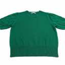 Women's Puff Short Sleeve Sweater Tops 2025 Summer Fall Trendy Knit Crew Neck Casual T Shirts Blouses L