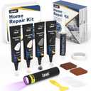 Quartz Countertop Repair Kit, Granite & Marble Repair Kit with 4*15g Filler(White, Beige, Gray, Clear), 30s Fast Repair Chip, Hole, Scratch, Crack on Fiberglass, Porcelain, Ceramic Tile, Bath Tub, Sink