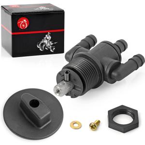 Fuel Tank Valve Petcock 3 Way Straight Down & Knob NUT For Polaris Scrambler Sport 400 Xplorer Xpress 300 400 Trail Boss 325 7052154