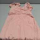 ALISISTER Girls Ruched Dresses Teens Ruffle Flowy Tiered A Line Swing Dress for Girl 7-16Y (Pink, S)