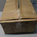 DLLT Caged Ceiling Fan with Light: 20" Farmhouse Fandelier with Lights and Remote & APP - Black Rustic Semi Flush Mount Bladeless Ceiling Fans Enclosed Fan for Bedroon Kitchen Living Dining Room