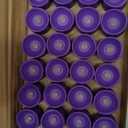 Homemory Purple Tea Lights Candles Battery Operated, 200+Hour Flameless Flickering Fake Electric LED Colored Tealights Candles for Party, Wedding, Halloween, Mardi Gras, Holiday Decor, 24-Pack