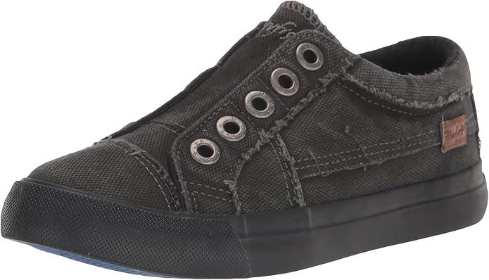 Blowfish Malibu Kids' Slip On Sneakers Canvas Casual Shoes Gray Size 13