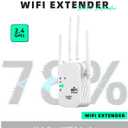 2025 WiFi Extenders Signal Booster for Home Long Range Up to 9800 sq. ft & 40 Devices, WiFi Extender Signal Booster, Quick Setup-Medium, Internet Repeater, WiFi Extender