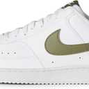 Nike Men's Court Vision Low Next Nature Shoes White 7.5 White/Medium Olive