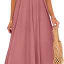 PRETTYGARDEN Women's 2026 Summer Flowy Maxi Dress Casual Sleeveless Spaghetti Strap Ruffle Beach Long Dresses