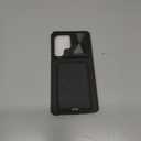 SSLOTSCASE for Samsung Galaxy S25 Ultra Case with Card Holder & Kickstand & Slide Camera Lens Cover, Silicone Edge Protection Rugged Heavy Duty Phone Case Cover for Galaxy S25 Ultra 5G 2025, Black