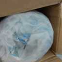 JMGBird Outdoor Chaise Lounge Cushion 70 * 22 * 4.5 Inch, Patio Chaise Chair Cushions with Straps Waterproof Foldable Pool Thick Lounge Cushions Outdoor Furniture (Light Blue With White)