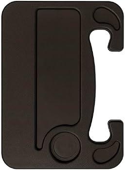 Car Steering Wheel Food Tray & Laptop Table | Multi-Purpose Car Desk for Eating, Laptop & Writing | Universal Fit, Black