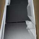 TEENFON Bathroom Wall Cabinet, Over The Toilet Space Saver Storage Cabinet with Barn Doors & Adjustable Shelf, Hanging Medicine Cabinet, Black UNGGX003HV1